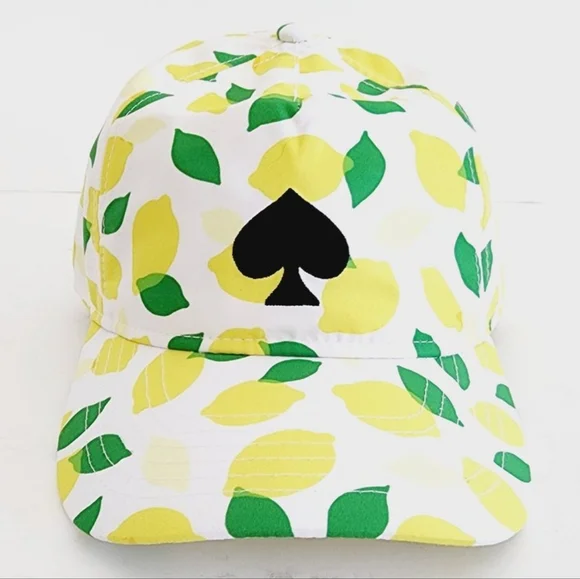 NWT Kate Spade Women\'s Lemon TossPrint Baseball Cap? Kate Spade New York Baseball Printed Cap/Hat, Lemon Toss New  main image 4